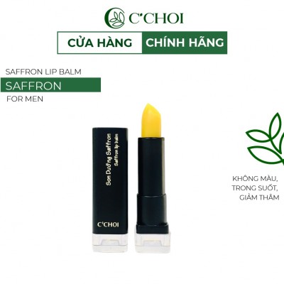 [Không Màu] Son Dưỡng Nam C'CHOI SAFFRON LIP BALM FOR MEN Cấp Ẩm Cải Thiện Nền Môi