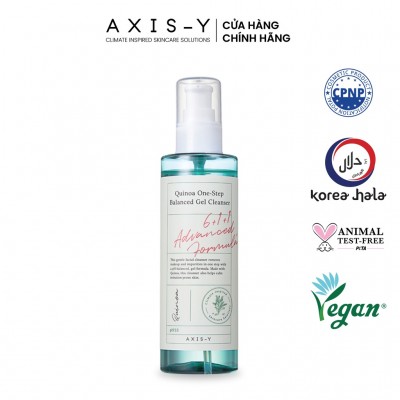 Sữa rửa mặt làm sạch và cấp ẩm Axis-Y xuất xứ Hàn Quốc Quinoa One Step Balanced Gel Cleanser 180 ml