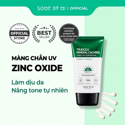 Kem chống nắng nâng tông da SOME BY MI Truecica Mineral Calming Tone-up Suncream SPF50+ PA++++ 50ml