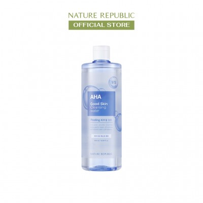 Nature Republic Nước tẩy trang dành cho da tối màu, xỉn màu Good Skin AHA Ampoule Cleansing Water 500 ml