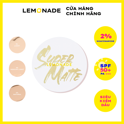 Phấn nước siêu kiềm dầu Lemonade Supermatte Cushion 15g