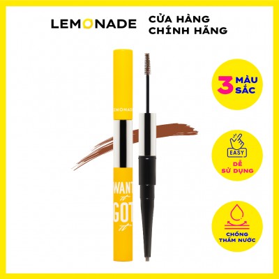 Chì kẻ mày 2 đầu LEMONADE Wigi Dual Eyebrow 2.75g